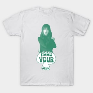 Feed Your Head (White and Green) T-Shirt